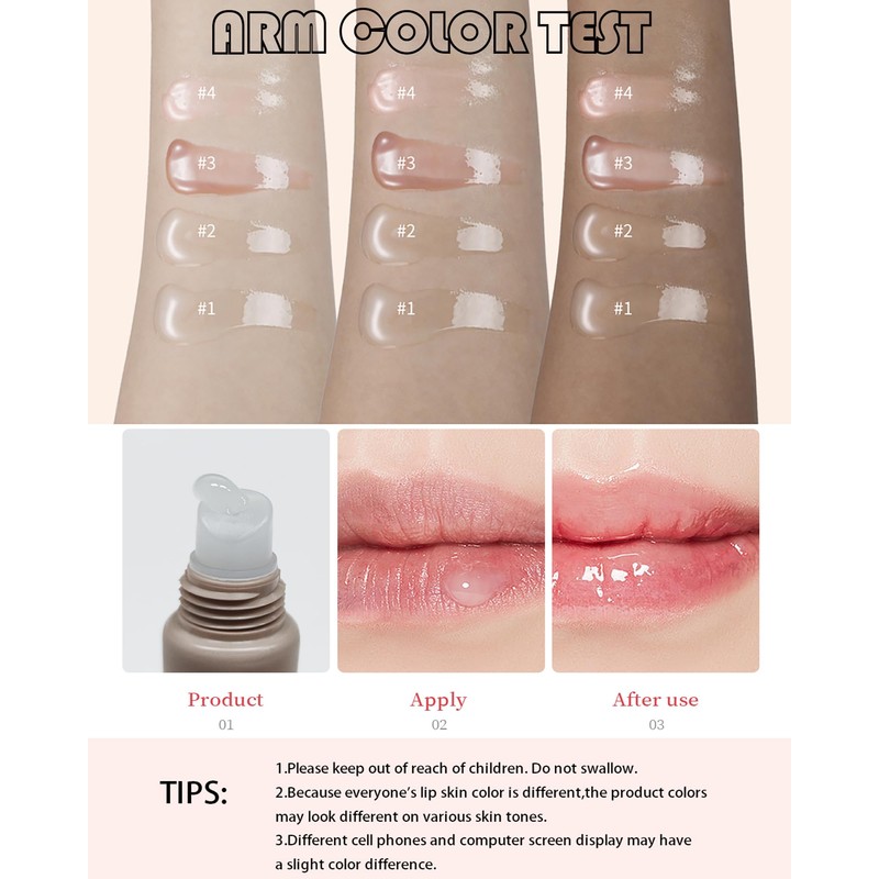 Tinted Lip Butter Balm,Ultra-Hydrating Tinted Lip Butter Gloss Non-Sticky Tint