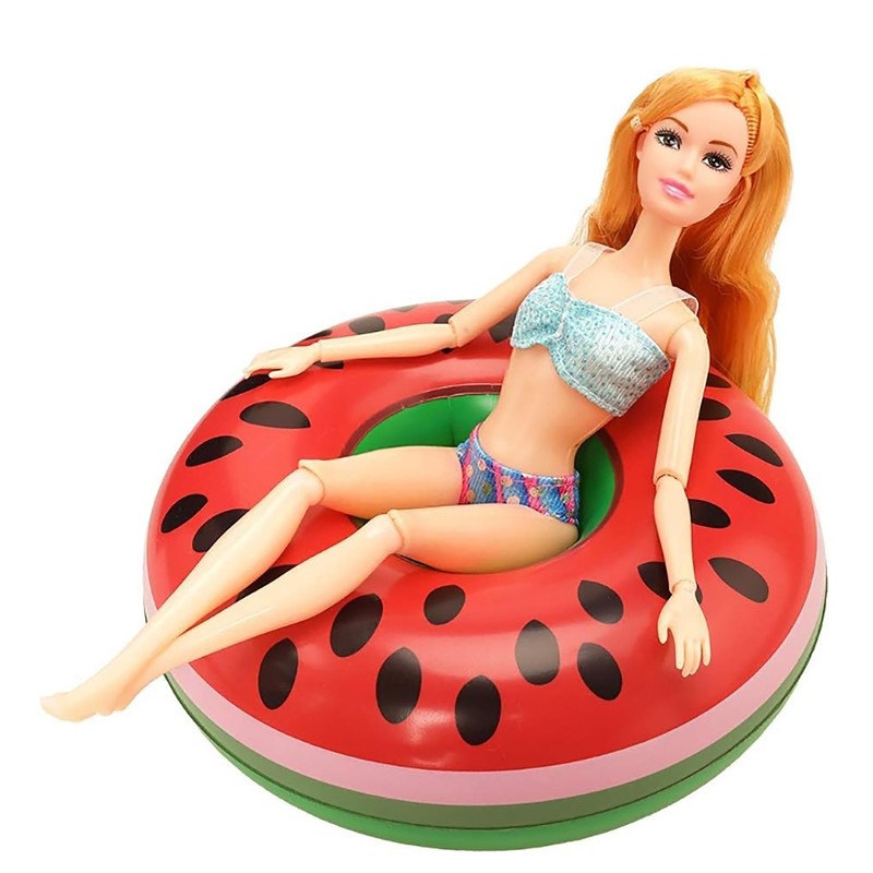 9 Pcs Pool Floaties Swim Accessories Set for Girl Dolls,