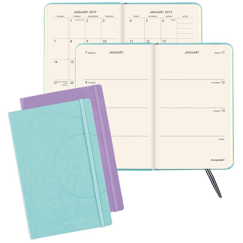 AT-A-GLANCE 2019 Weekly & Monthly Planner, Plan.Write.Remember., 3-3/8 x 5-1/4",