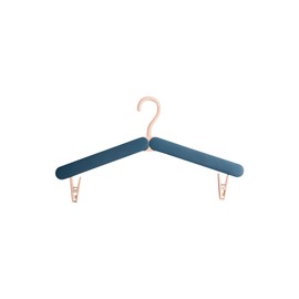 Forieru 2 perchas plegables para ropa, estante de secado plegable portátil. El estante de secado es ligero y adecuado tanto para el hogar como para viajes. (Azul)