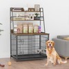 IDEALHOUSE Dog Crate Furniture,Flip-up Top Pet Crate Furniture,Indoor End Table