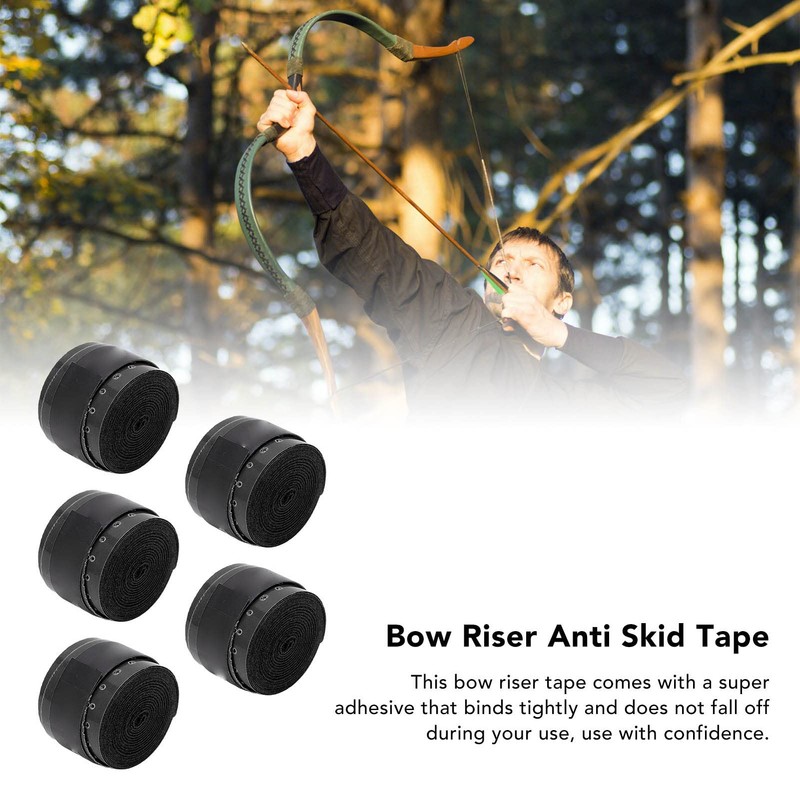 VBESTLIFE Bow Grip Tape,5PCS Bow Riser Handle Grip Tape Sweat