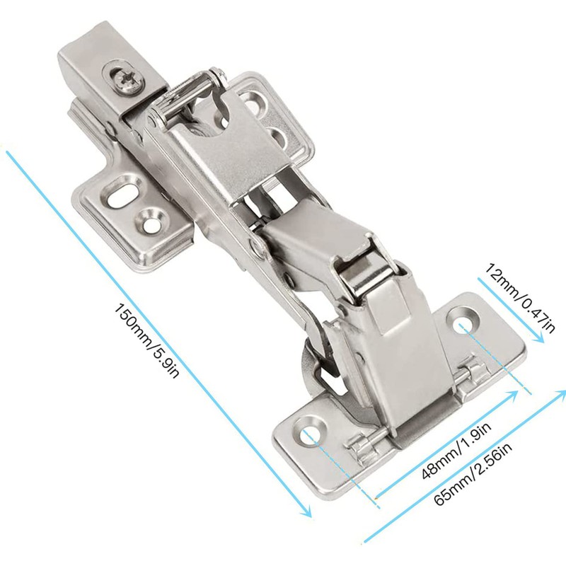 165 Degree Corner Cabinet Hinges 2 Pack Full Overlay Hydraulic