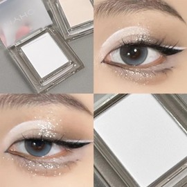 Black Eyeshadow,Single Matte Fine Powder Palette Eyeshadow Make Up,Pressed Fine Powder Matte Eyeshadow High Pigment Long-lasting Sweatproof,Single Eye Shadows For Women Makeup Day&Night(#03Black)