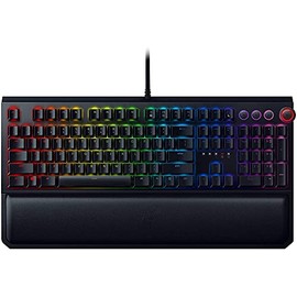 Razer BlackWidow Elite Teclado mecánico para Juegos interruptores mecánicos Amarillos, Lineal y silencioso, iluminación Chroma RGB, reposamuñecas...  