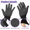 EIH1 3 Paar hitzebeständige Handschuhe für das Haarstyling mit rutschfester