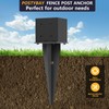 1 Pcs 6"x6" Fence Post Anchor Ground Spike 22"(Actual 5.6"x5.6")