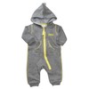 BabyTown Baby Boys Dinosaur Sporty All-in-One Grey 6-9 Months