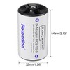 uxcell 2 pcs AA to Size D Battery Adapters Converter