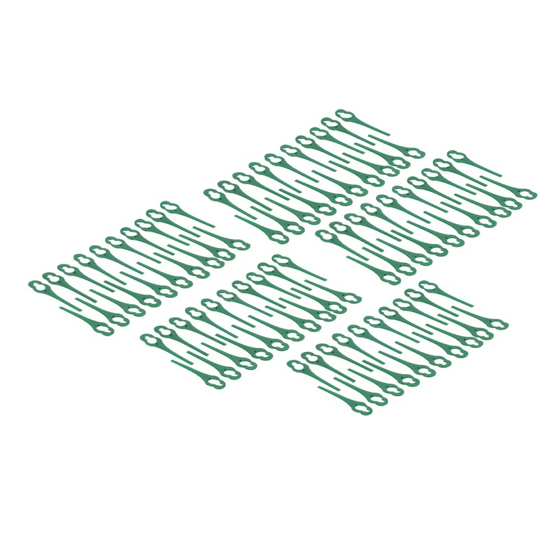 100pcs Plastic Grass Trimmer Blades Lawn Mower Replacement Cutting Blades