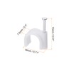 Rebower PE Cable Clip Nail Space Saving Clamp, [for Wire,