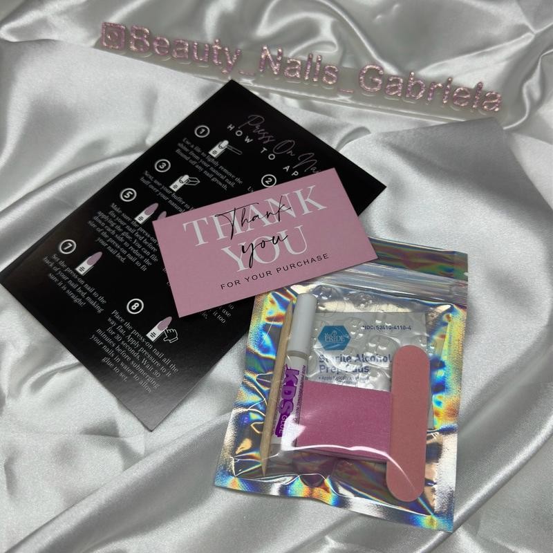 Handmade Press On Nails - Small Almond Cat Eye Red