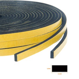 Adhesive Foam Tape-3 Rolls, 1/4 Inch Wide X 1/8 Inch Thick,Weather Stripping for Doors and Window High Density Foam Seal Tape Sliding Door Weather Strip,Total 59 Feet Long（19.7ft x 3 Rolls）