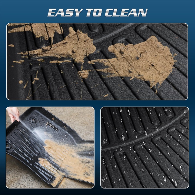 Floor Mats for Jeep Wrangler JL Gas 2018-2026 4-Door