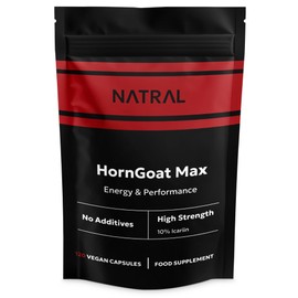 HornGoatMax Capsules - 120 Capsules 500mg Pure Goat Wd Extract 500mg - 10% Standardised Energy and Vitality Supplement for Men - No Fillers No Additives - Vegan Gluten Free