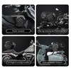 MOTOCENTRIC Motorcycle Front Spand Rear Seat Bag,22L Waterproof Reflective Motorbike