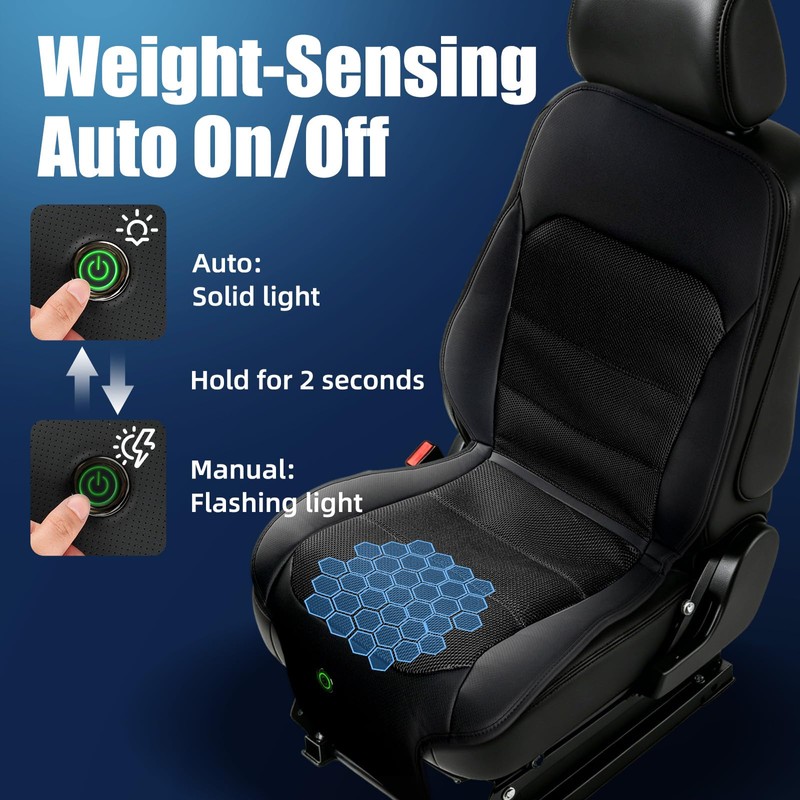DiHTing Cooling Car Seat Cover, Air-Cooled Seat Covers Front Seat