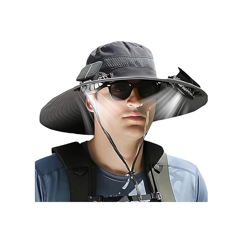 Solar Fan Cap,The Cap and Solar Fans are Built-in, Waterproof