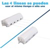 Bluelander Tendedero de Ropa Retráctil Plegable, 4 Cables de 3.2