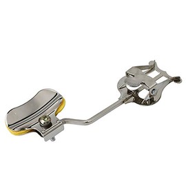 Yibuy Trumpet Sheet Music Clip Lyre Sheet Music Clamp-On Holder Metal Plating