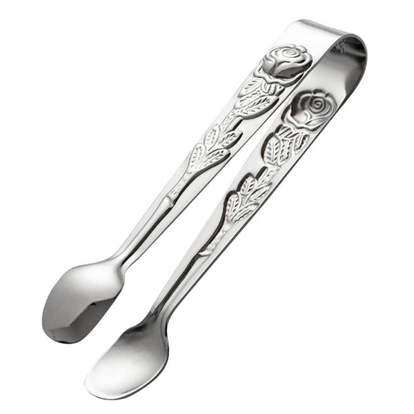 Sugar Tongs, U Shaped Ice Tongs Stainless Steel Mini Serving