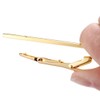 Pack of 2 Men's Tie Clip Gold Silver with Gift
