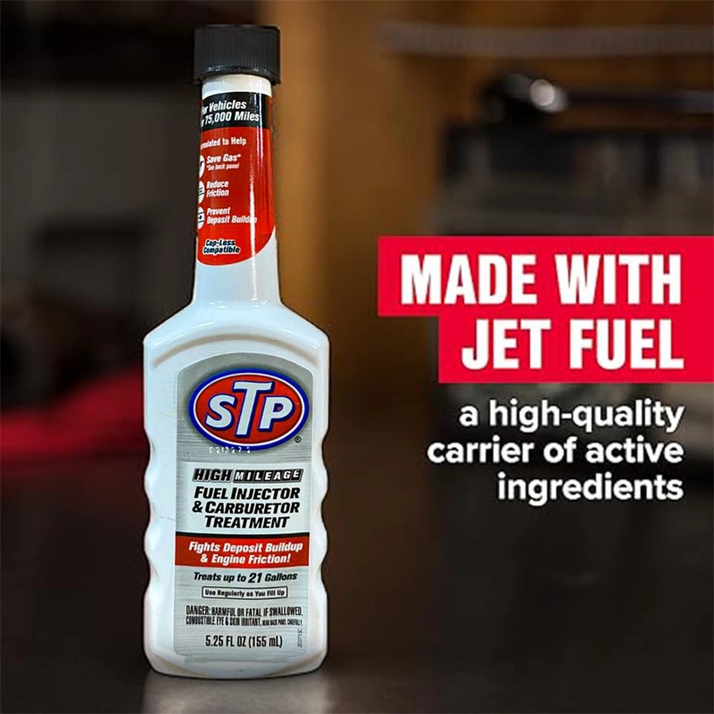 STP High Mileage Fuel Injector & Carburetor Treatment - 5.25