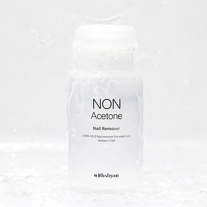 WithShan Non-acetone Nail Remover 200ml Large Capacity Pump Type /