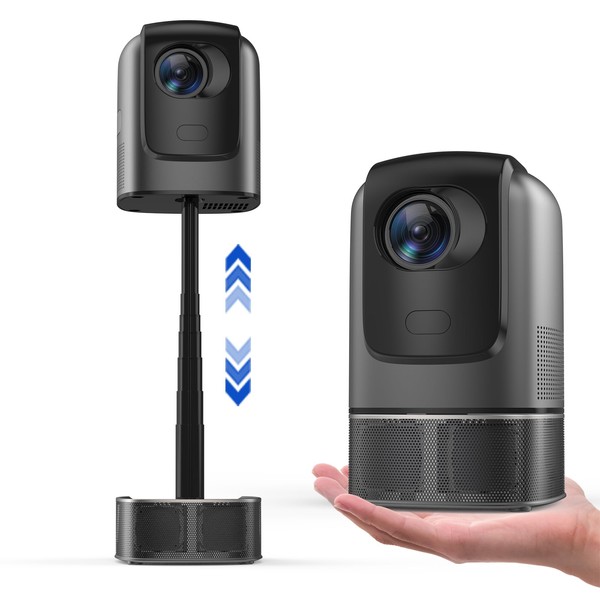Shsuert Projector with Bluetooth 5G WiFi Support 1080p Portable Proyector