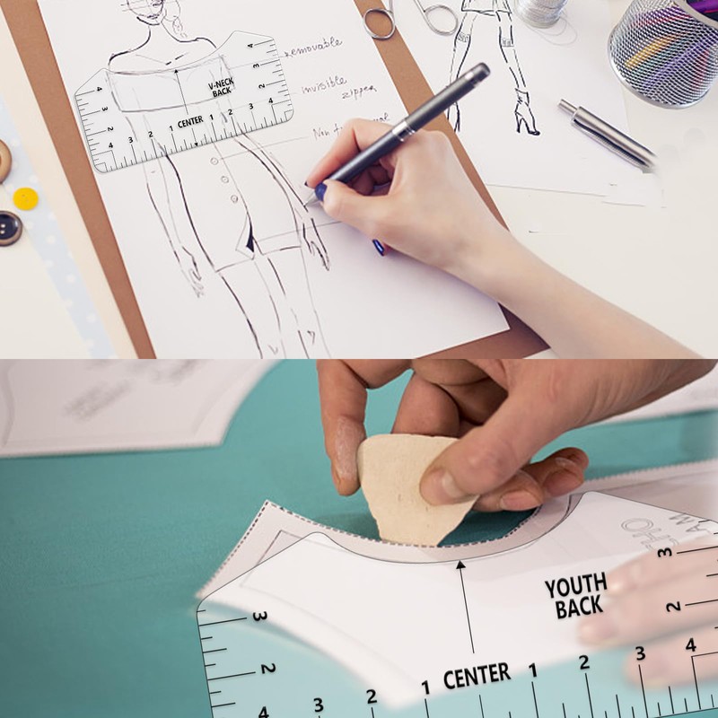 Powerful 14PCS T-Shirt Ruler Guide Alignment Tool Vinyl Center Design