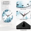 SPUNKER Christmas Clock for Bedroom,Winter Forest Wall Clocks for Living