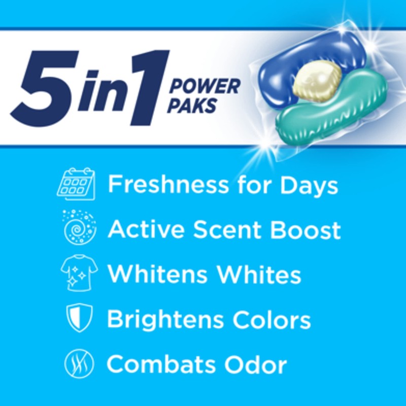 Arm & Hammer Clean Burst 5-in-1 Laundry Detergent Power Paks,