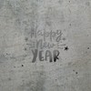 Decal Stickers of Happy New Year (Metallic Silver) (Set of