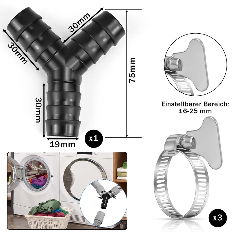 CONJURAIDE 2-Way Y Distributor, Y Distributor Inlet Hose, Water Connection,