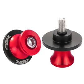 2Pcs Motorcycle Swing Arm Spools for Honda CBR150 CBR100F CBR1000RR CBR1100XX CBR125 CBR250 CBR400RR CBR400F CBR450SR CBR600RR CBR900RR CBR954RR Aluminum (Red)
