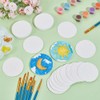 BENECREAT 30Pcs Foam Painting Paper, 2.6 Inch Round Instant Foam