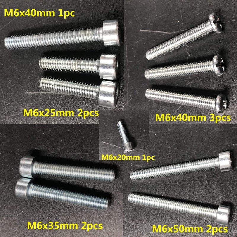 PK80 Motor Bolts Studs, Screws Set for 66cc/80cc/YD100 Gas Engine