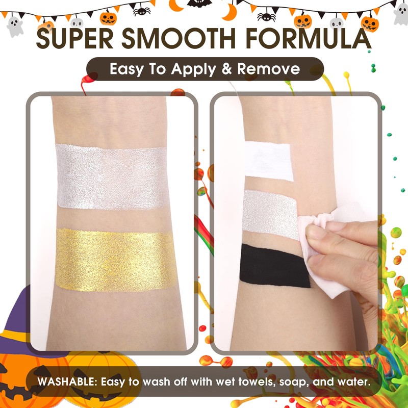 BOBISUKA Orange Liquid Texture Face and Body Paint Washable
