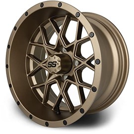 MODZ® 14" Vortex Matte Bronze Golf Cart Wheels