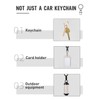 project-cb Keychain ×1,Keyring ×2,Short Strap for Car Key,Holding ID Card
