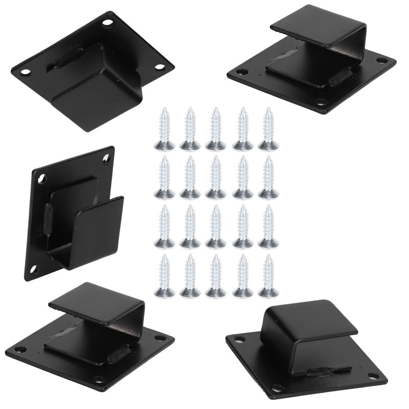 5pcs Wall Shelf Mount Bracket Display Shelf Hook Hanger Rack