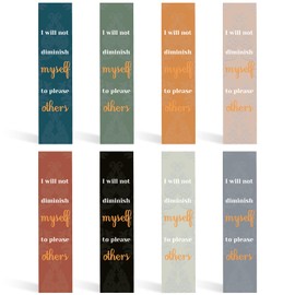 8 Pcs Motivational Bookmarks Inspirational Bookmarks Gifts for Women Men Encouragement Book Markers Page Markers Gifts for Reading Book Lovers Teens Students Teacher School Office Home Supplies