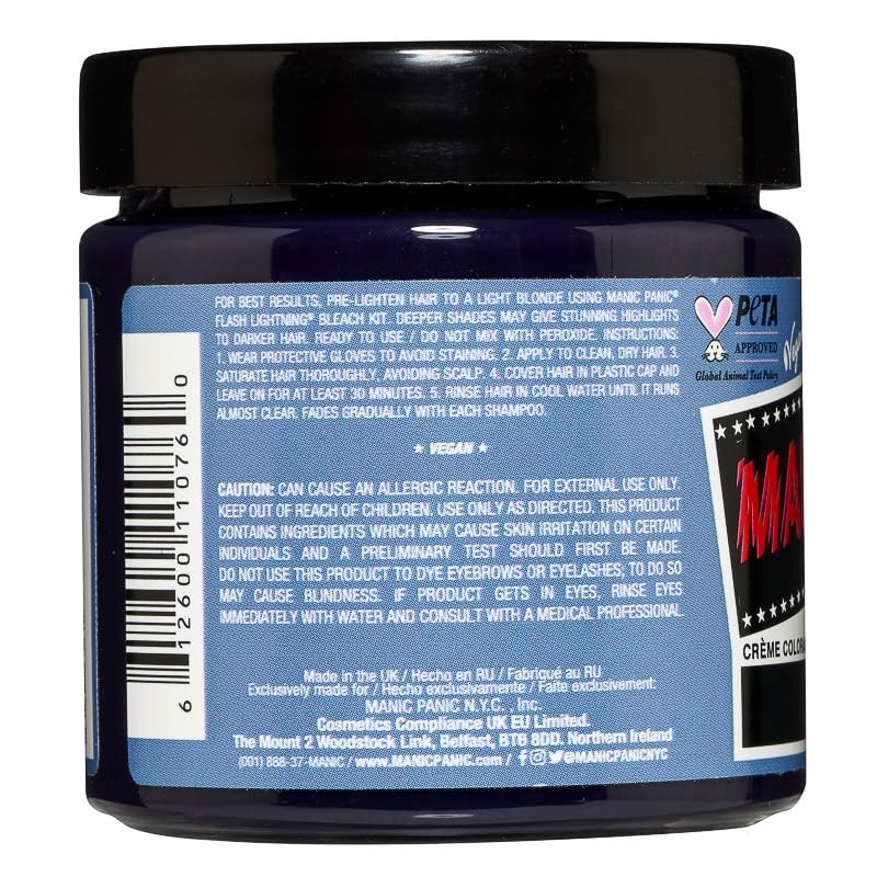 Manic Panic Dusk Blue - Cruelty Free, Vegan and Luminous