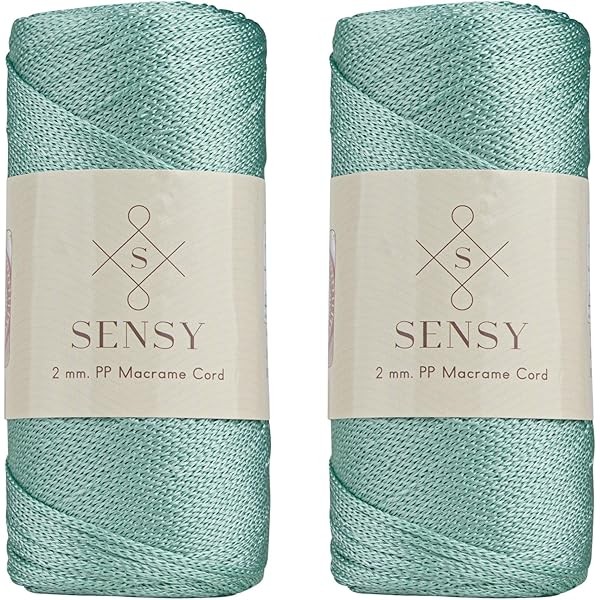 Sensy Premium 2 Pack of 2mm 251 Yards Polyester Rope