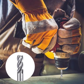 3 mm 3 Flute HSS & Aluminium End Mill, CNC Bit Extended Cutting Edge Strong and Durable for Metal, Wood and Plastic Titanium Drill Bits