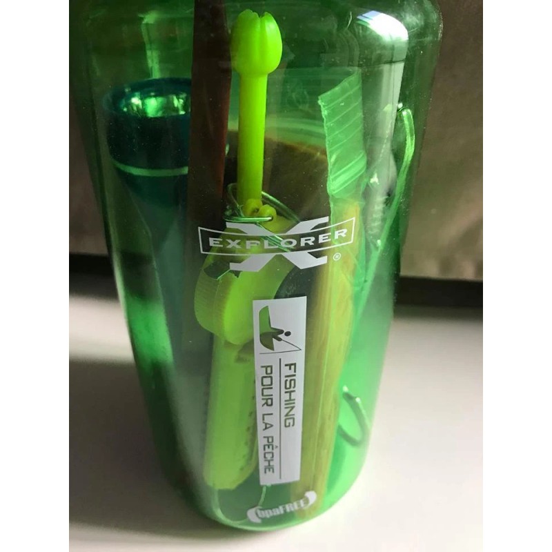 Explorer Fishing Bottle Kit ( 7 pieces ) Poncho scale