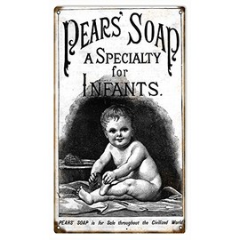 Vintage Pears Soap Reproduction Sign 8x14