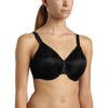 Wacoal womens Slimline Seamless Underwire Minimizer Bra, Black, 34DD