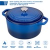VORRINGARD Enameled Cast Iron Dutch Oven Pot with Lid, for