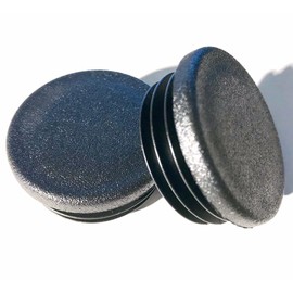 (Pack of 10) 1-1/2" Round Plastic Tubing Plugs (14-20 Ga - for ID Hole Diameter from 1.34" to 1.43") Steel Furniture Pipe Tube - Chair Leg - Table Glide Insert | End Caps for Fitness Eqpt. by SBD